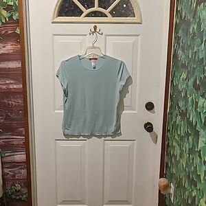 Ladies Medium Anne Klein Mint Stretch Top